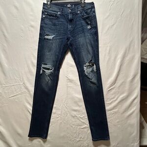 Men's Hollister Tattered and ripped jeans size W31XL32